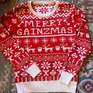 Merry Gainzmas Lifting holiday sweater